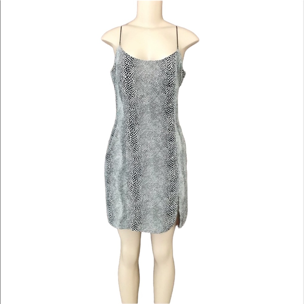 Vintage Tina Hagen Snake Pattern Slip Dress